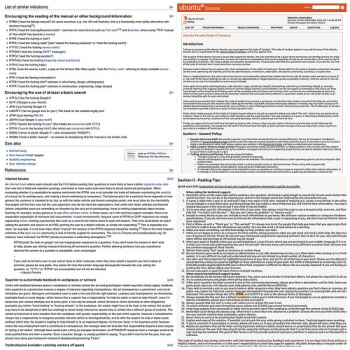 “Read the Friendly Manual” :) / SML.20130104.SC.RTFM.Wikipedia.Ubuntu.Opinions