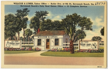 Willcox & Lynes, Tybee office- Butler Ave. at 6th Ave St., Savannah Beach, Ga., Savannah Beach